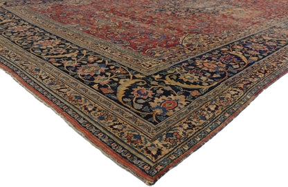 9 x 16 Antique Persian Mashad Rug 76594