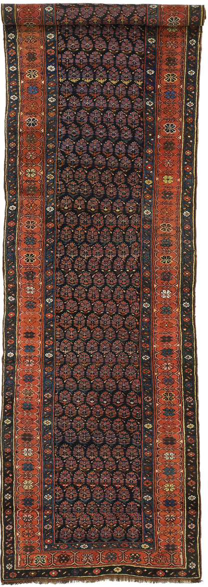 4 x 13 Vintage Persian Kurdish Rug 76603