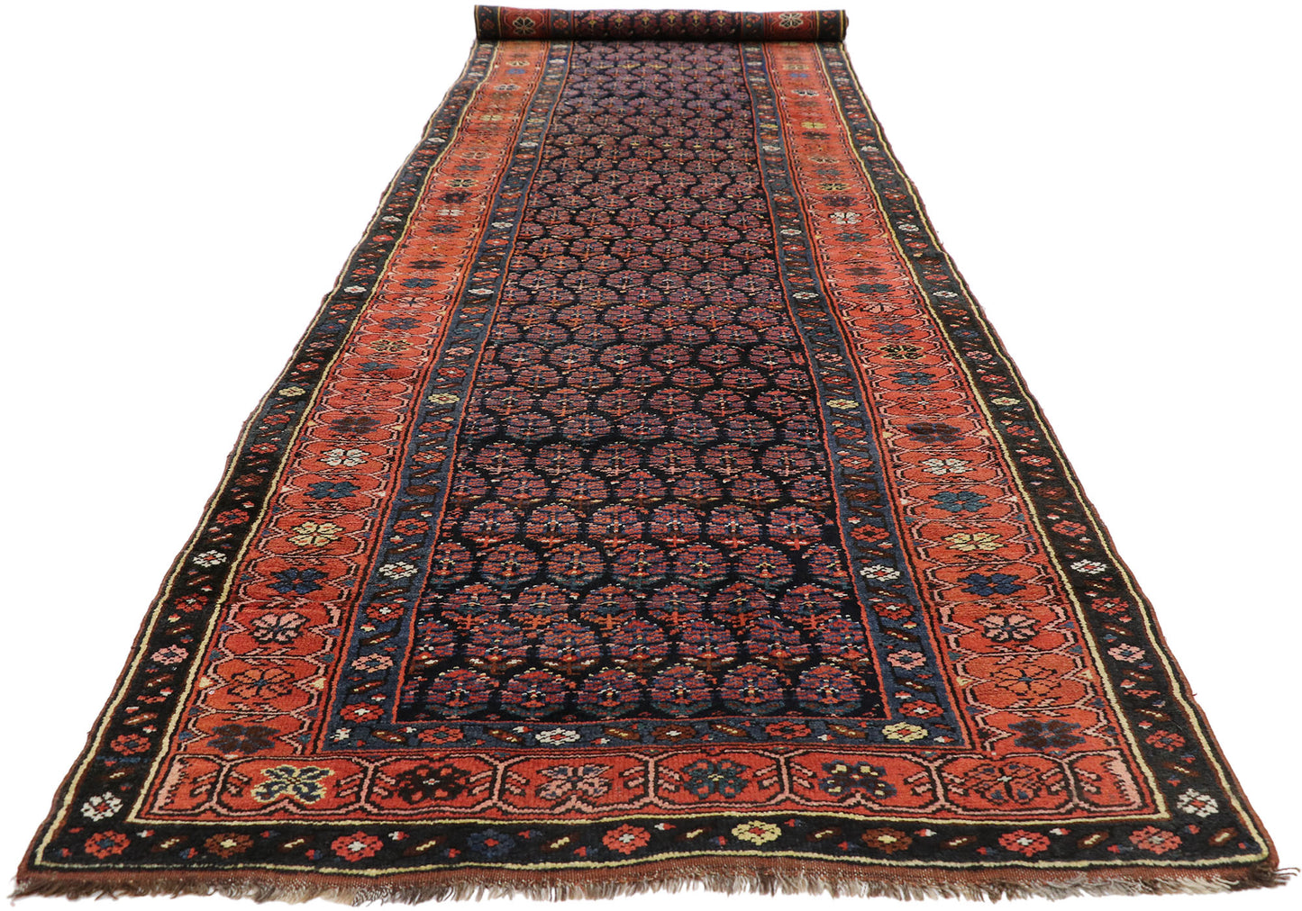 4 x 13 Vintage Persian Kurdish Rug 76603