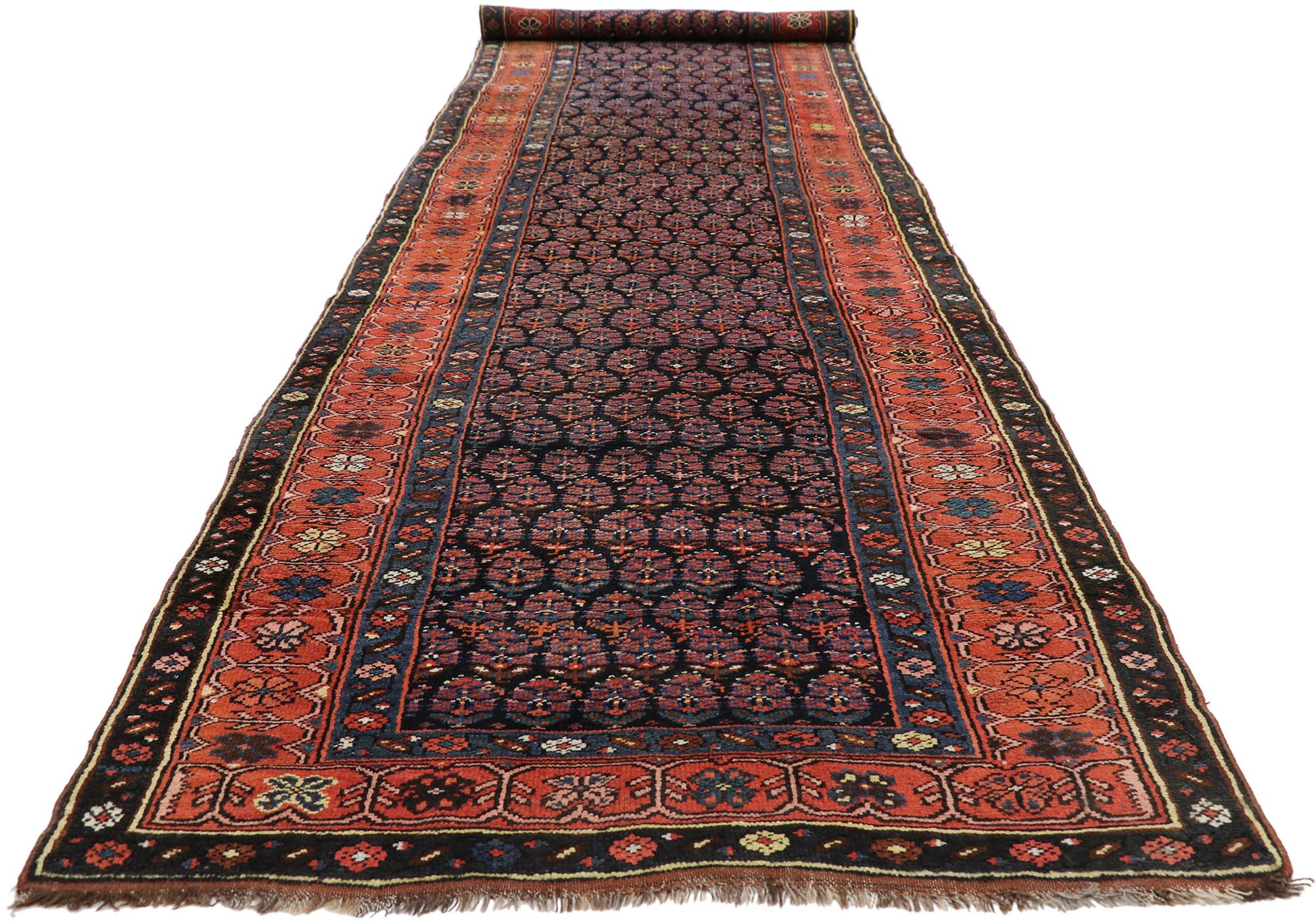 4 x 13 Vintage Persian Kurdish Rug 76603
