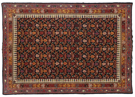 8 x 11 Antique Savonnerie Rug 76604