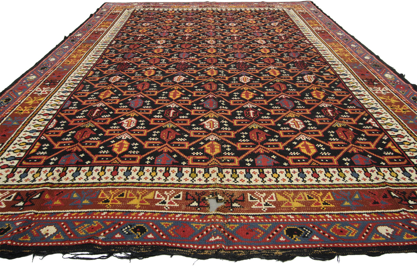 8 x 11 Antique Savonnerie Rug 76604