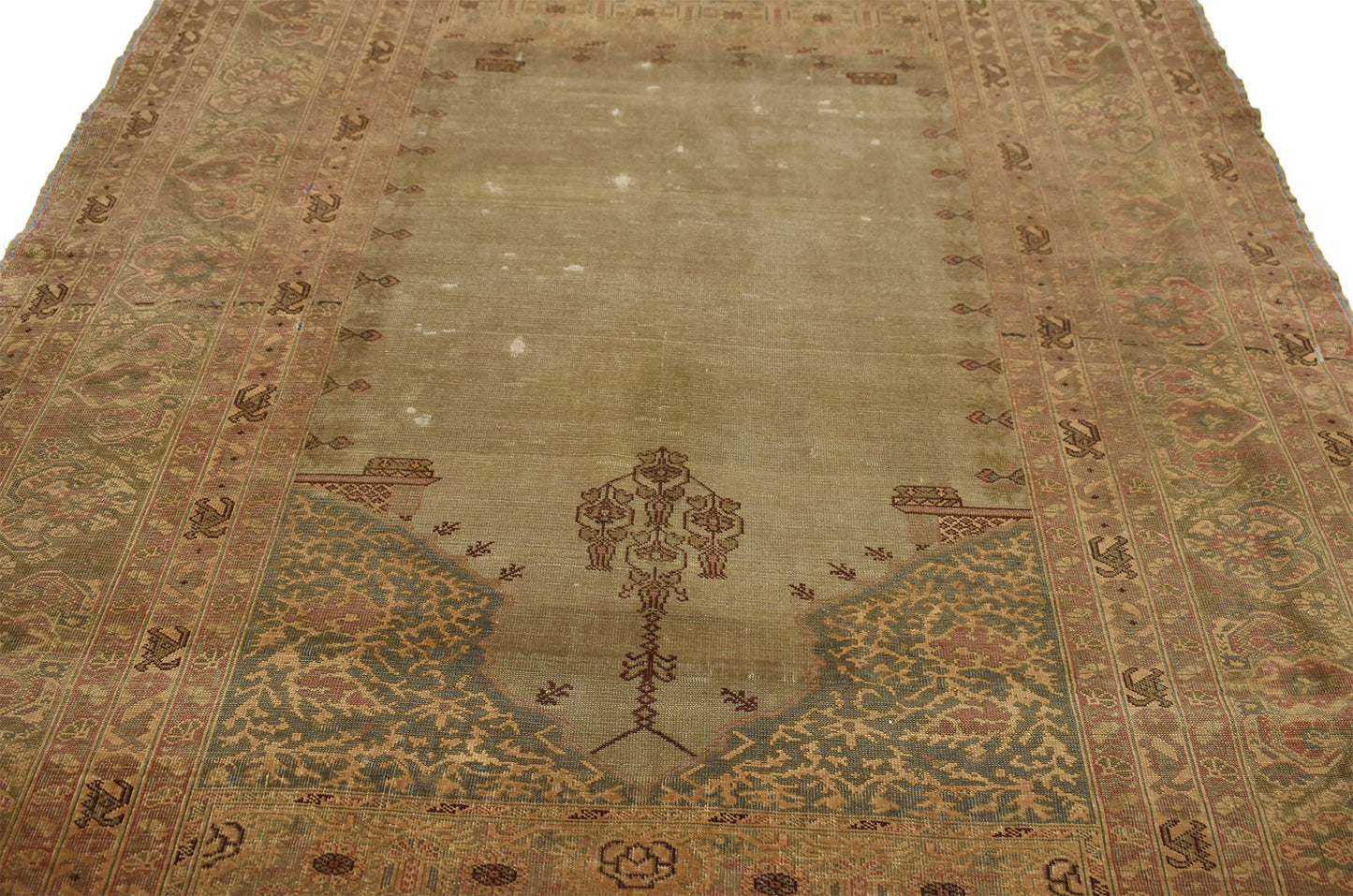 4 x 5 Antique Turkish Sivas Prayer Rug 76611