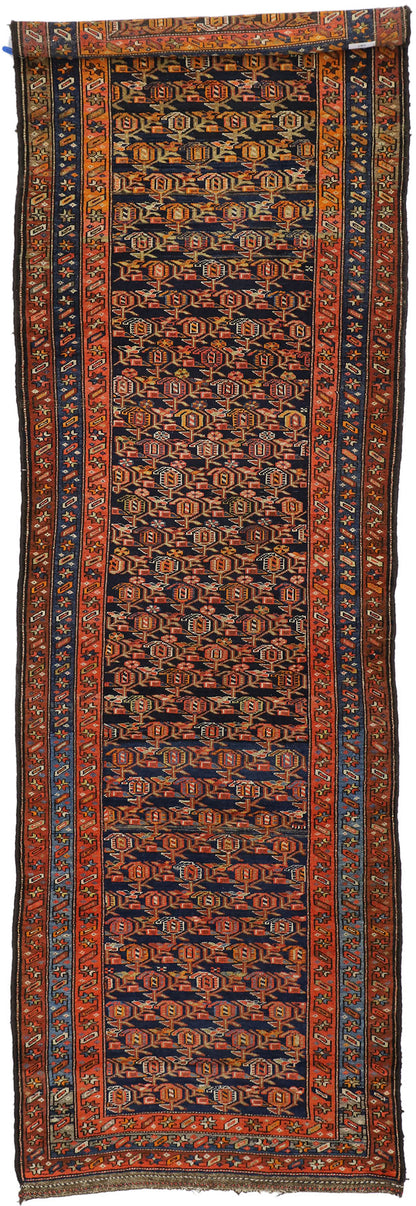 4 x 12 Antique Persian Kurdish Rug 76615