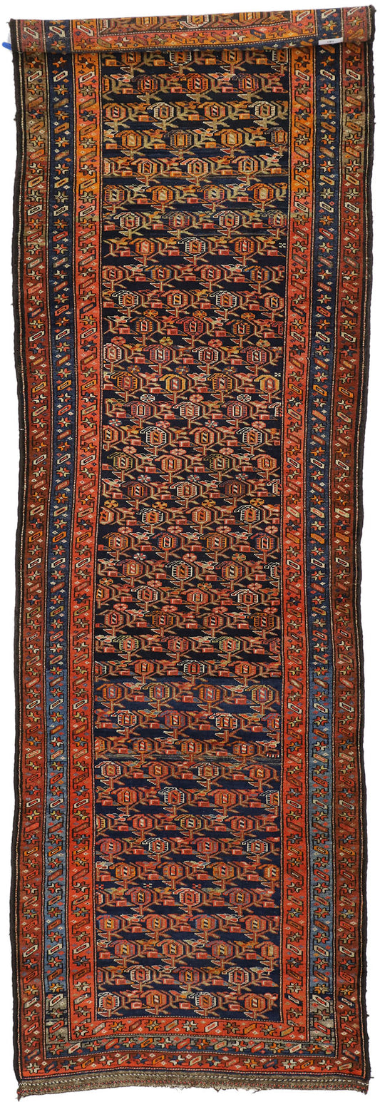 4 x 12 Antique Persian Kurdish Rug 76615
