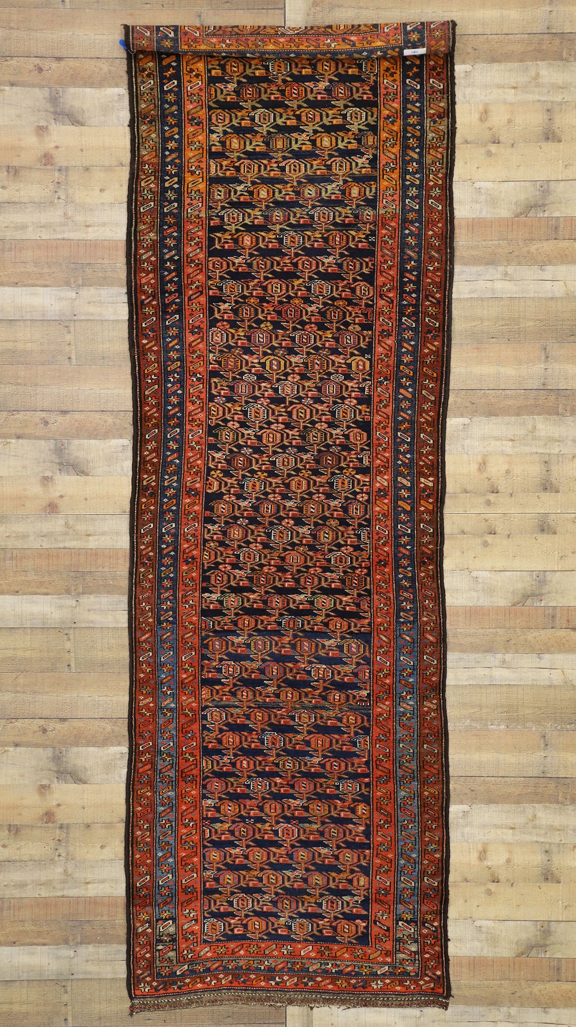 4 x 12 Antique Persian Kurdish Rug 76615