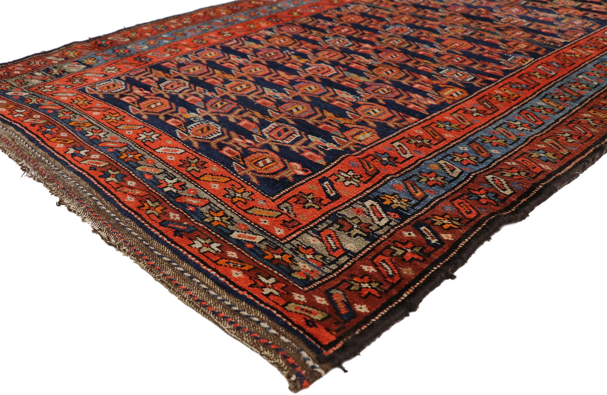 4 x 12 Antique Persian Kurdish Rug 76615