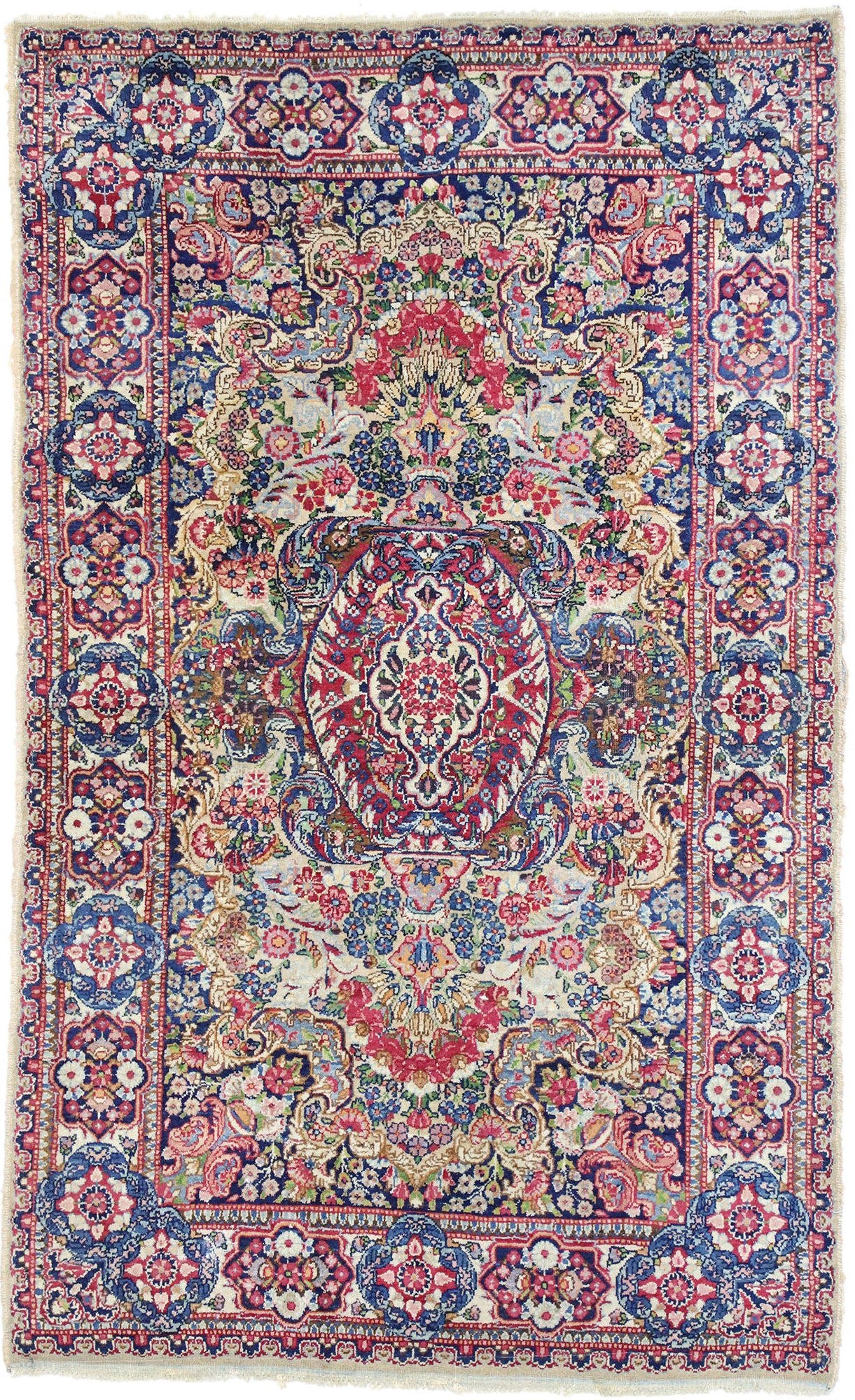3 x 5 Vintage Kerman Rug 76617