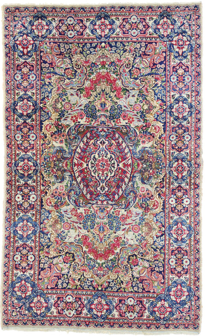 3 x 5 Vintage Kerman Rug 76617