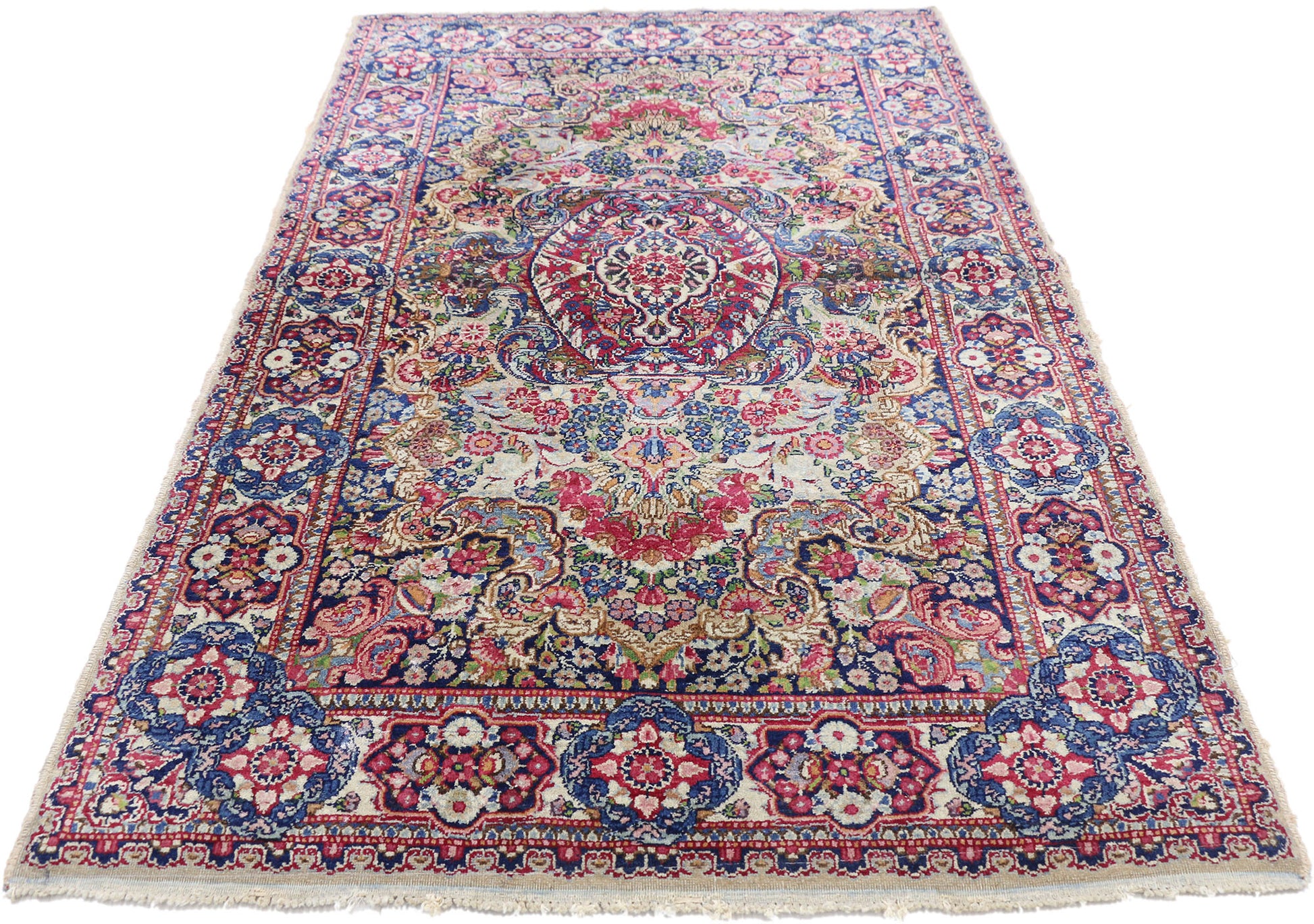 3 x 5 Vintage Kerman Rug 76617