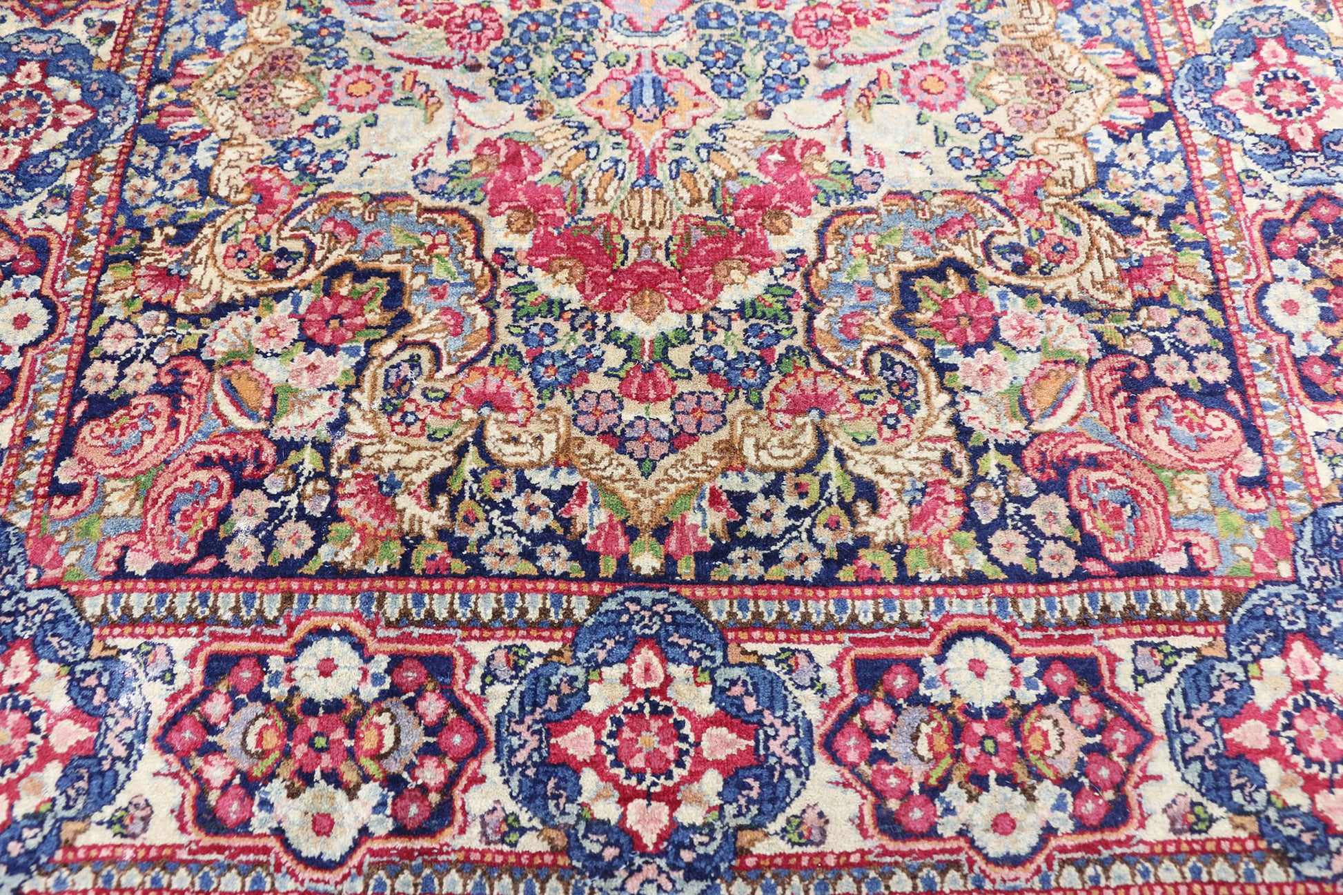 3 x 5 Vintage Kerman Rug 76617