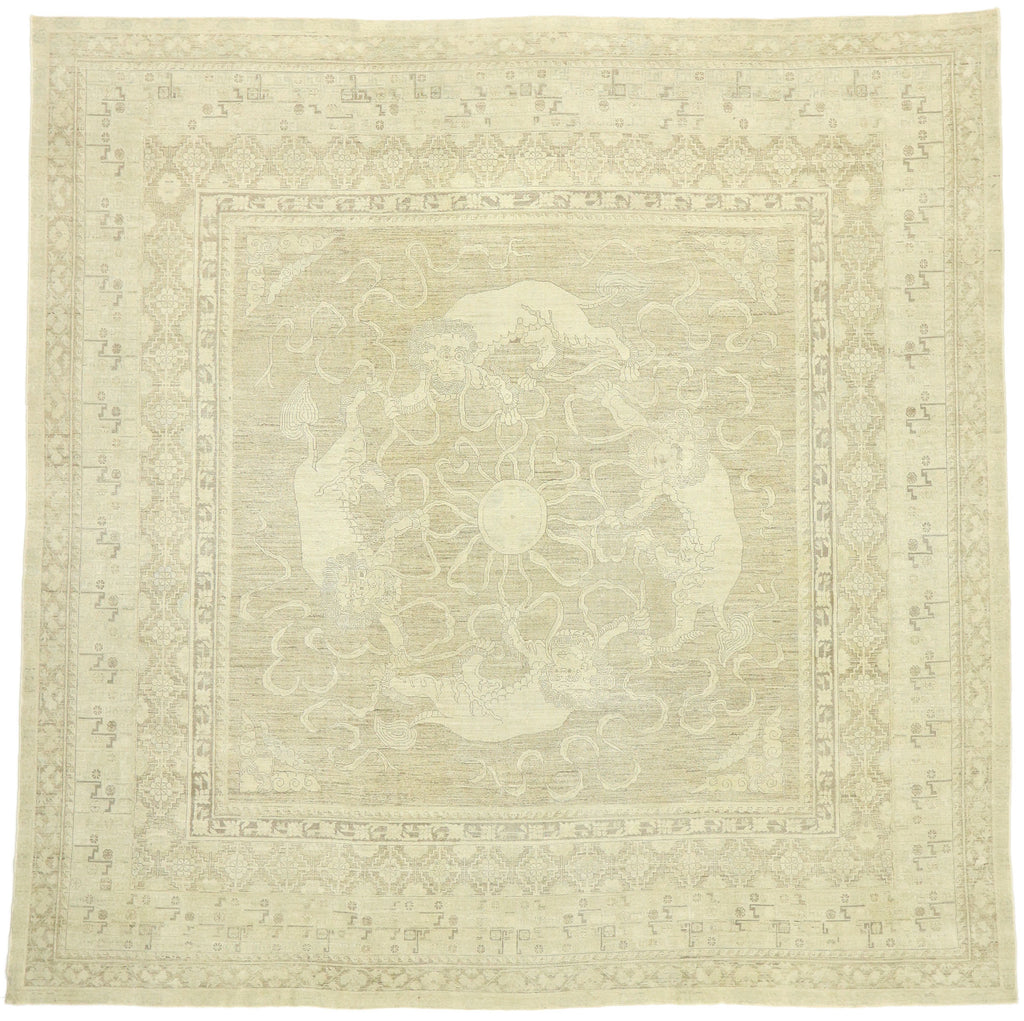 14 x 14 Contemporary Khotan Square Rug 76620