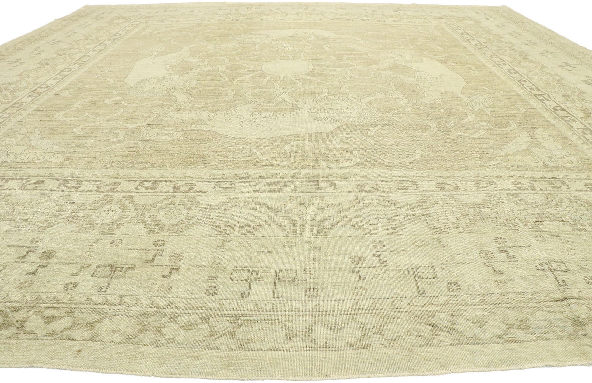 14 x 14 Contemporary Khotan Square Rug 76620