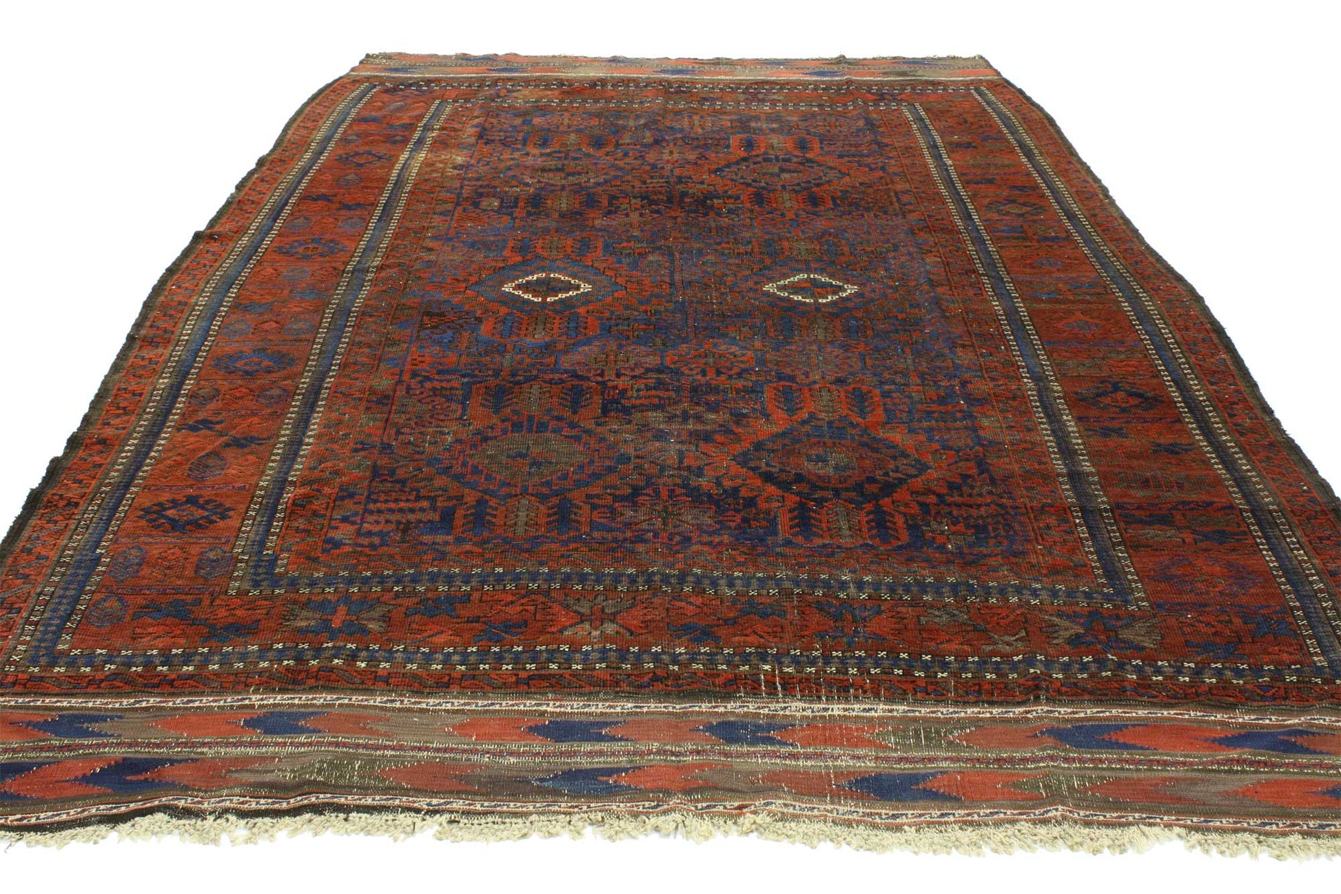 7 x 10 Antique Afghan Rug 76623