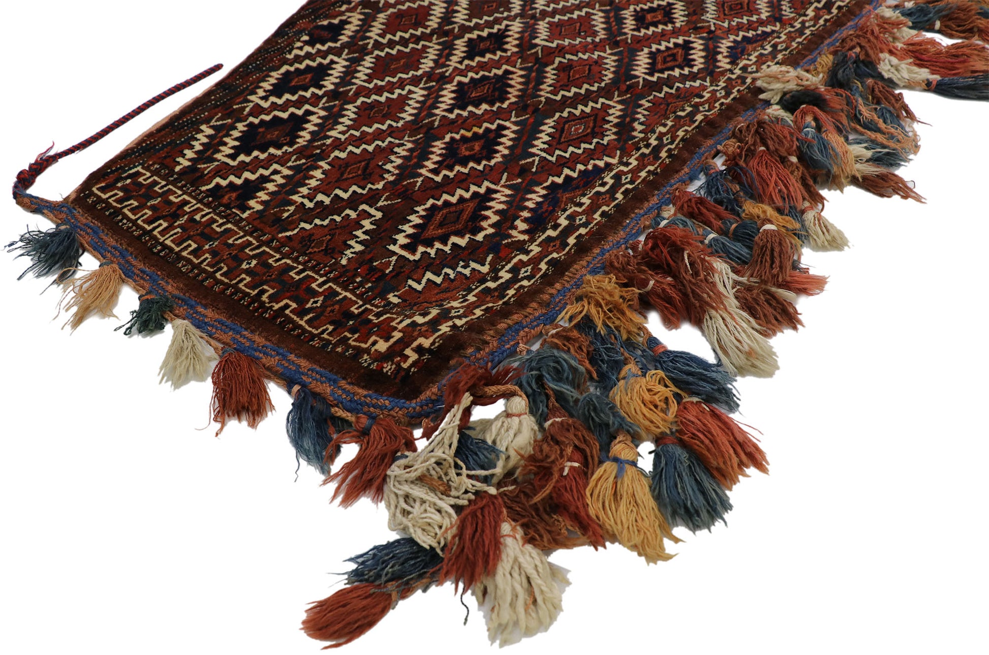 2 x 4 Antique Baluch Yomut Afghan Textile 76630