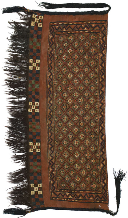 2 x 4 Vintage Ersari Torba Afghan Textile 76637