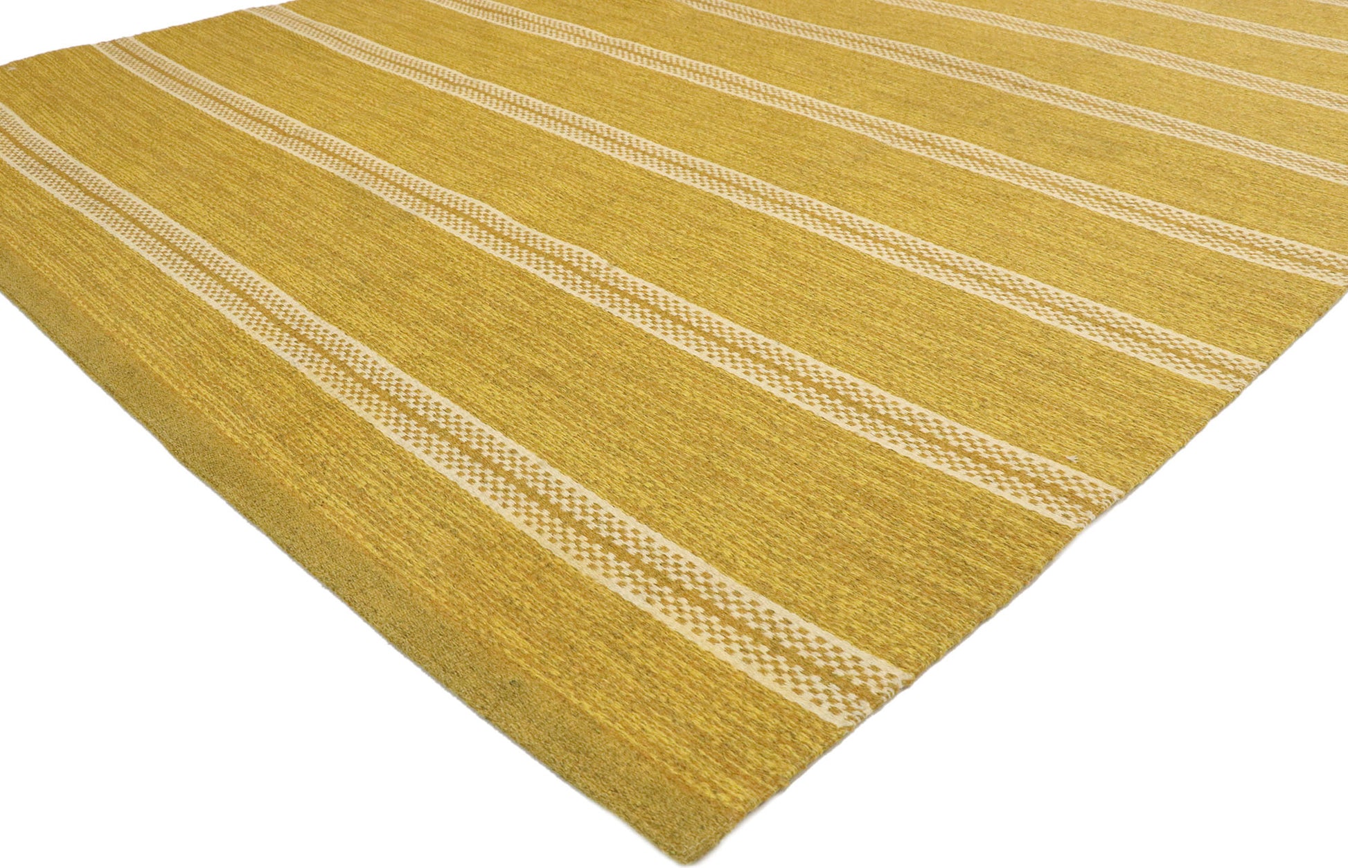5 x 8 Vintage Gold Swedish Rollakan Rug 76644