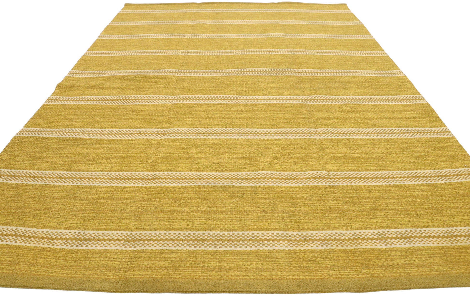 5 x 8 Vintage Gold Swedish Rollakan Rug 76644