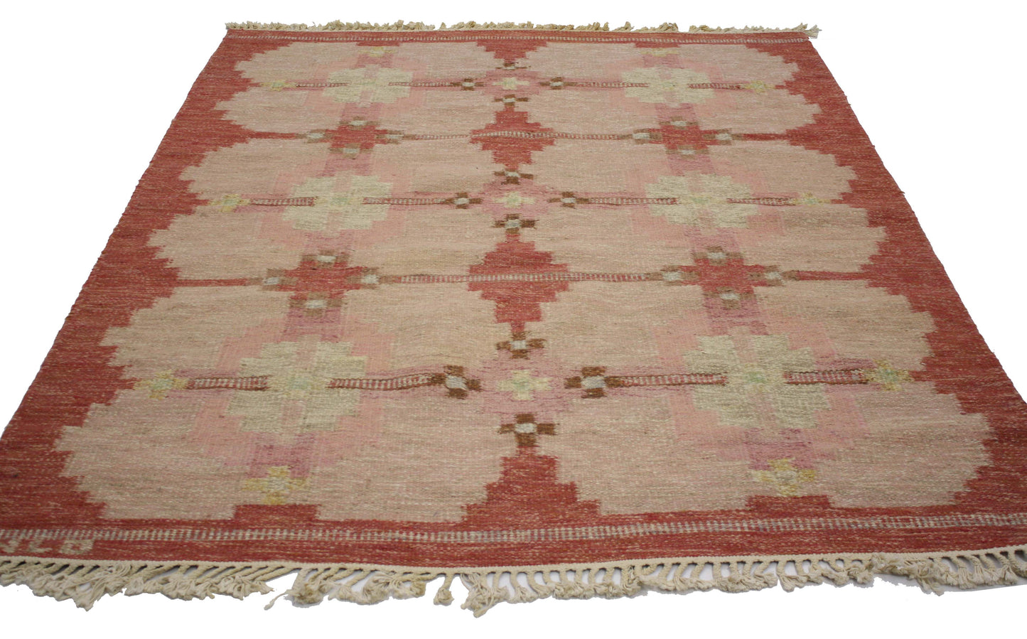 5 x 7 Vintage Swedish Kilim Rug 76645