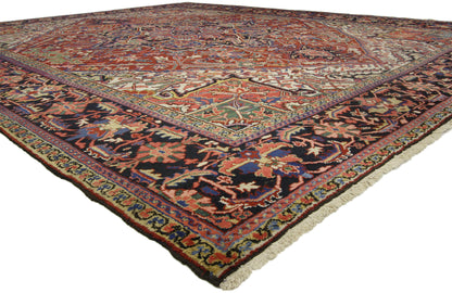 10 x 13 Antique Persian Heriz Rug 76651