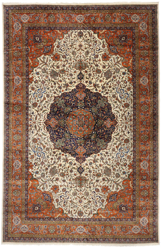 12 x 18 Vintage Romanian Mashhad Rug 76657