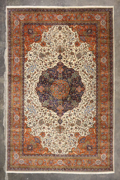 12 x 18 Vintage Romanian Mashhad Rug 76657