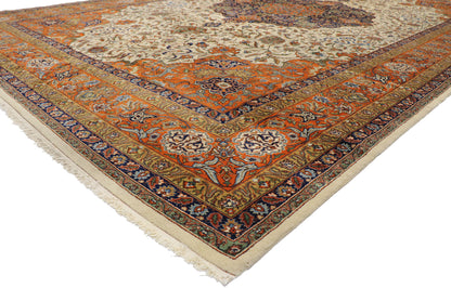 12 x 18 Vintage Romanian Mashhad Rug 76657