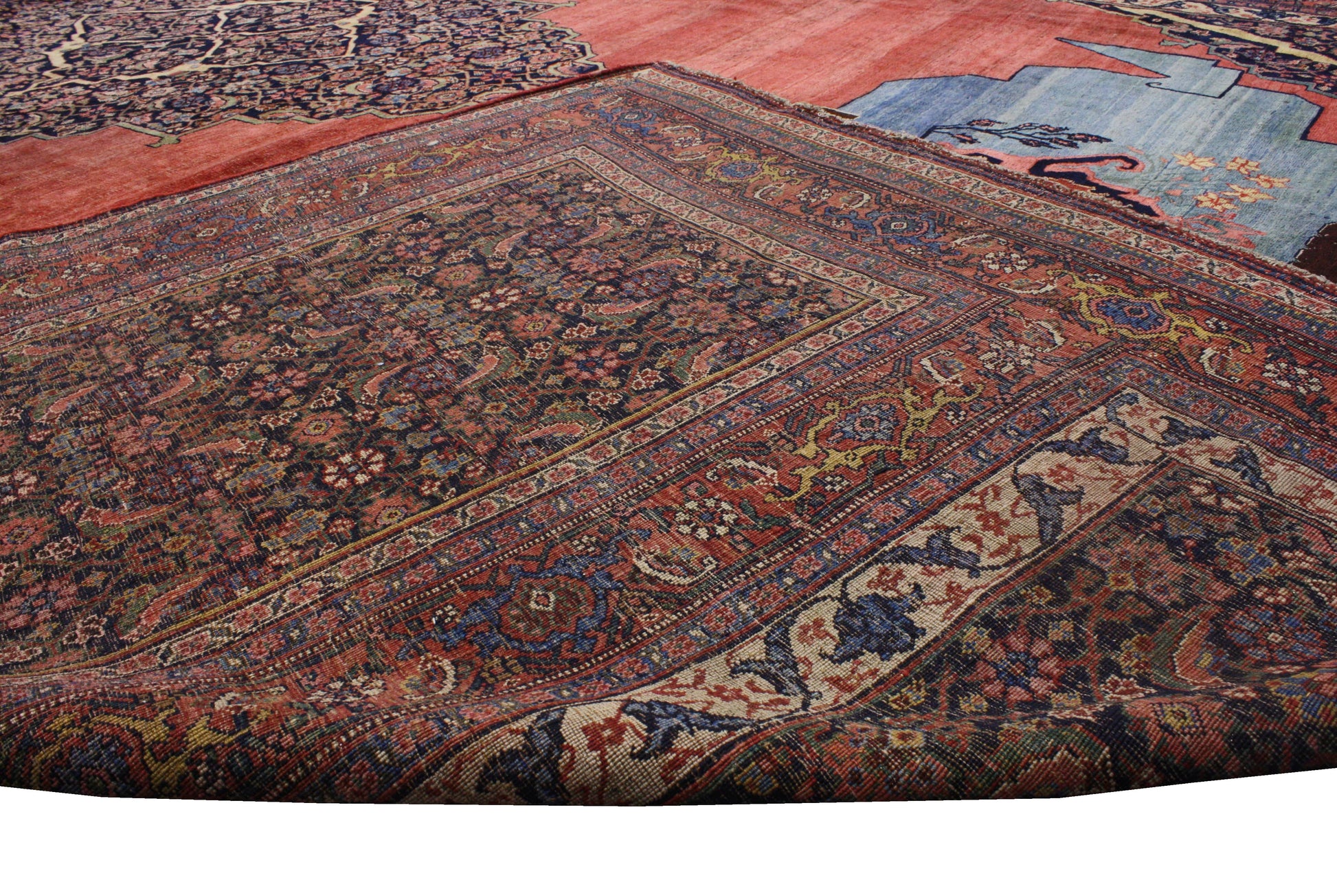 15 x 20 Antique Persian Bijar Rug 76659