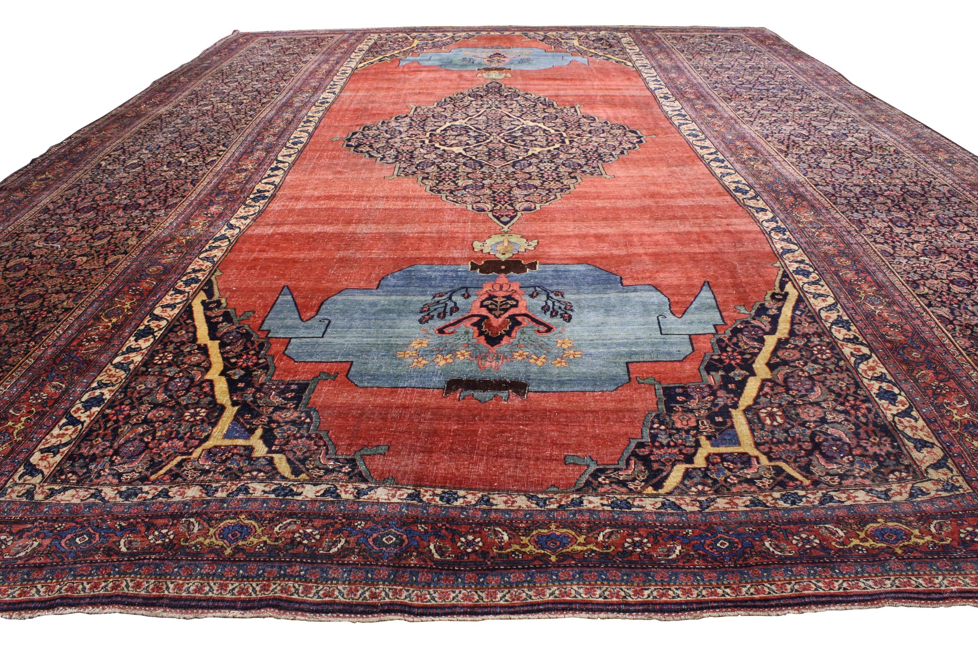 15 x 20 Antique Persian Bijar Rug 76659