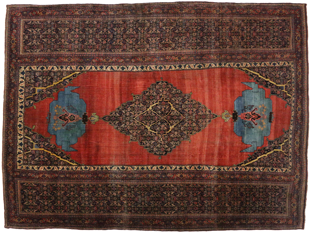 15 x 20 Antique Persian Bijar Rug 76659