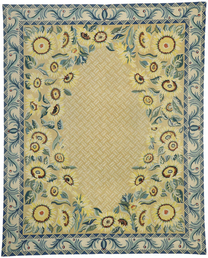 8 x 10 Vintage Needlepoint Rug 76660