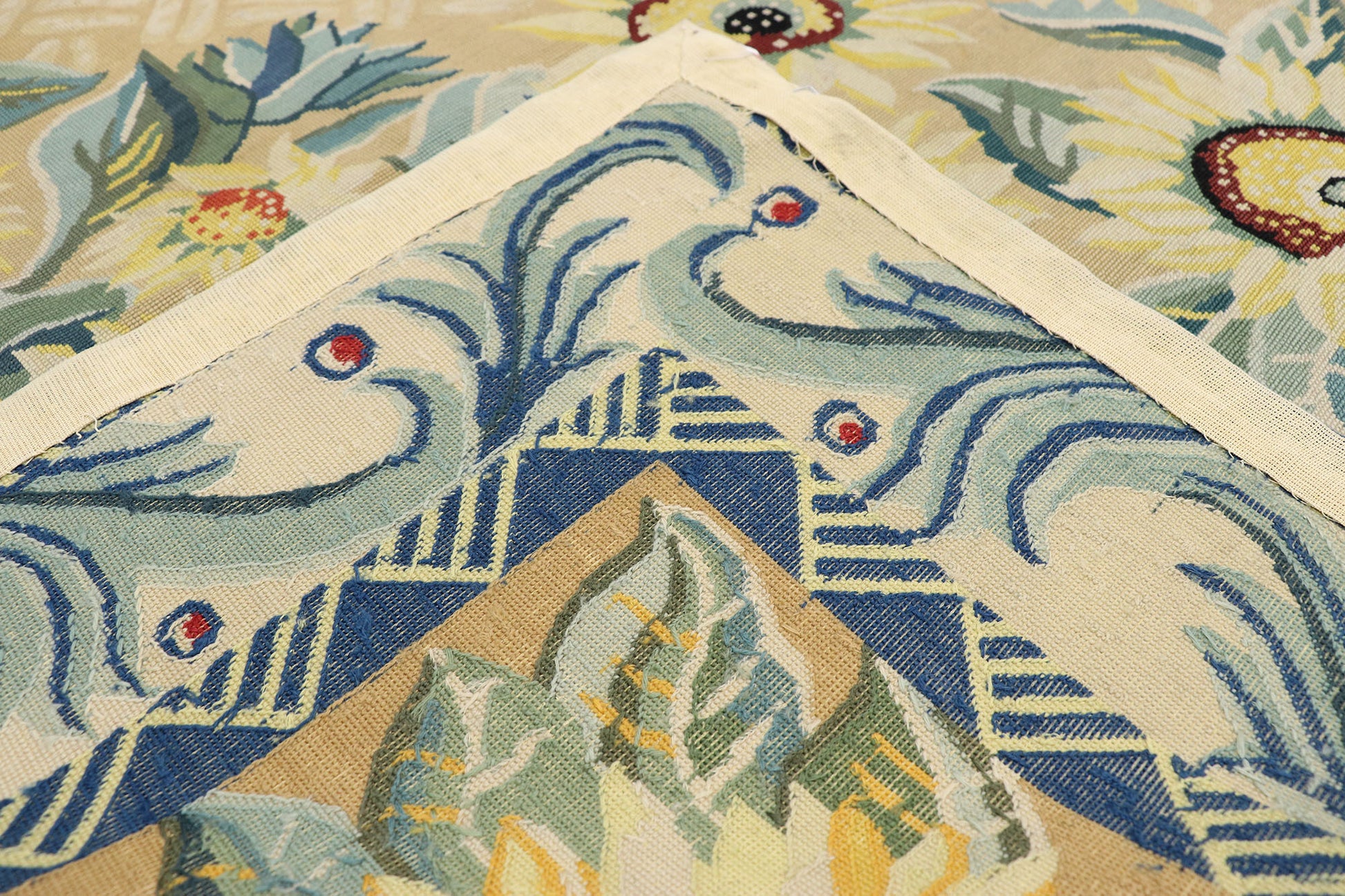 8 x 10 Vintage Needlepoint Rug 76660
