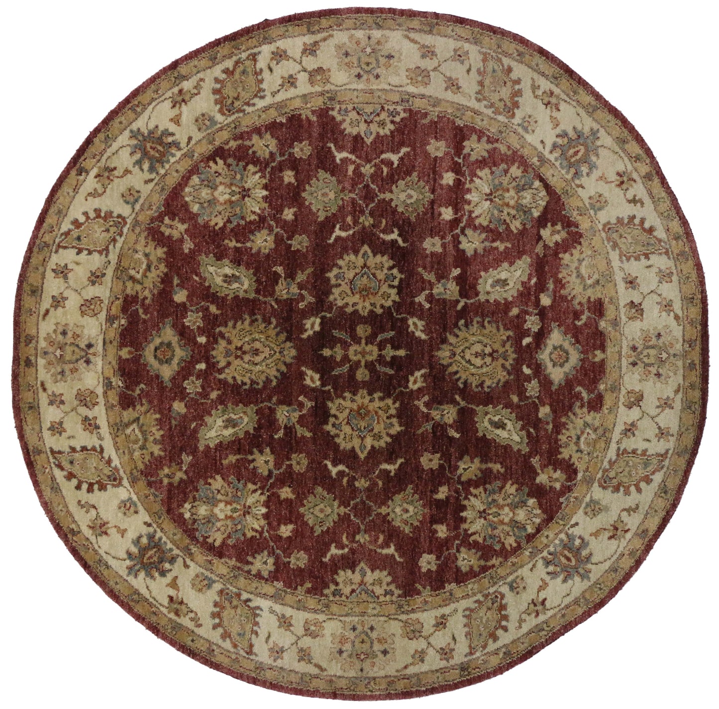 8 x 8 Vintage Round Indian Rug 76662