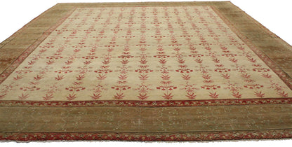 13 x 16 Antique Indian Agra Rug 76679