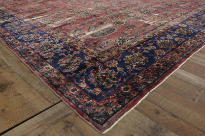 10 x 13 Antique-Worn Persian Kerman Rug 76681