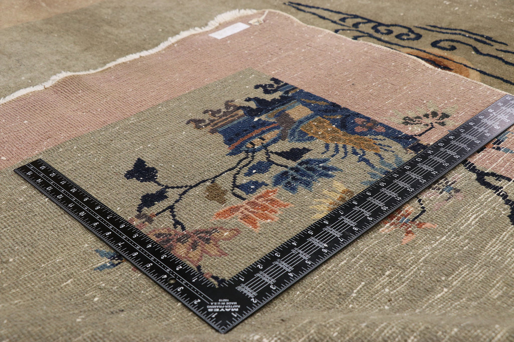 6 x 9 Antique Chinese Art Deco Rug 76696