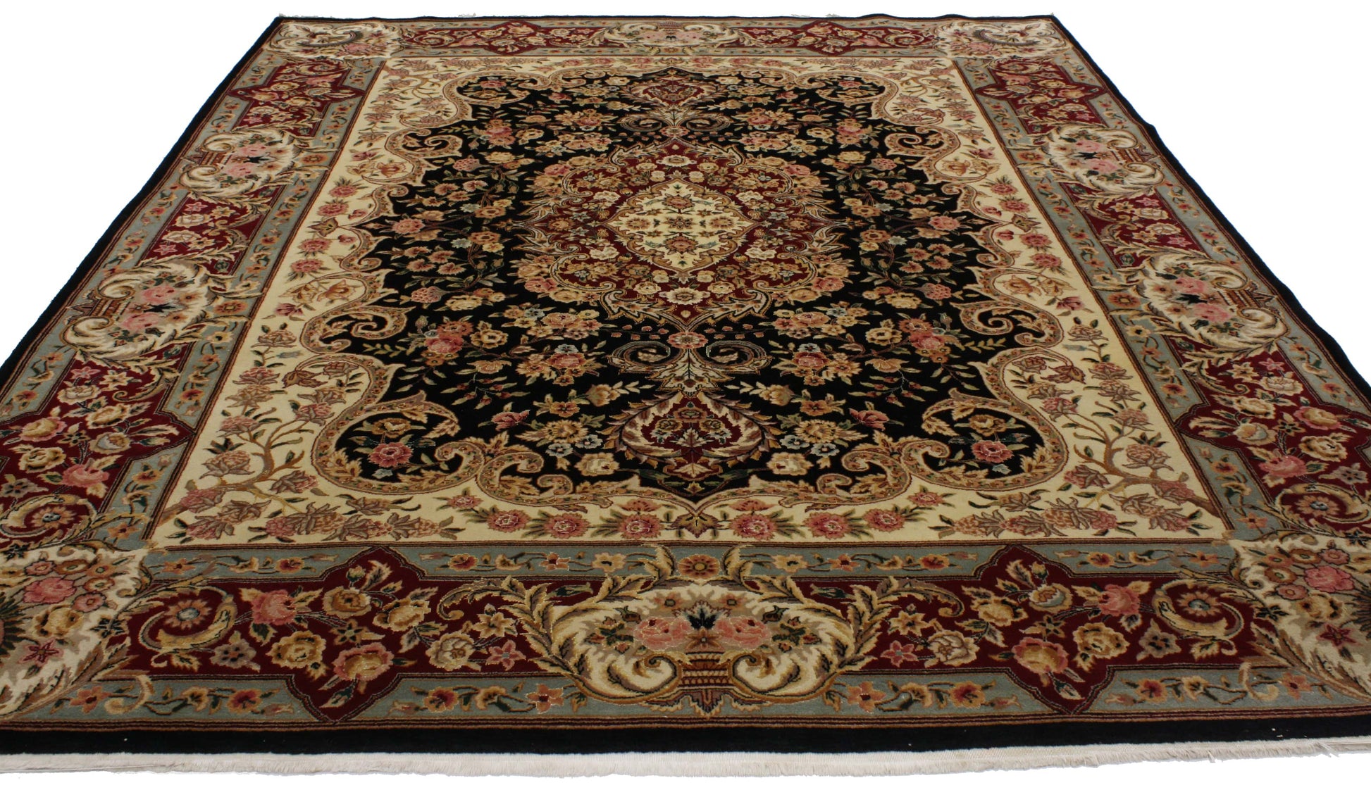 8 x 10 Vintage Chinese Kerman Rug 76698