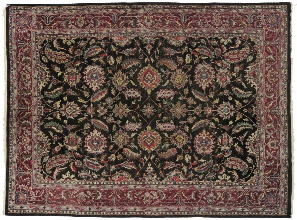 9 x 12 Vintage Indian Rug 76700