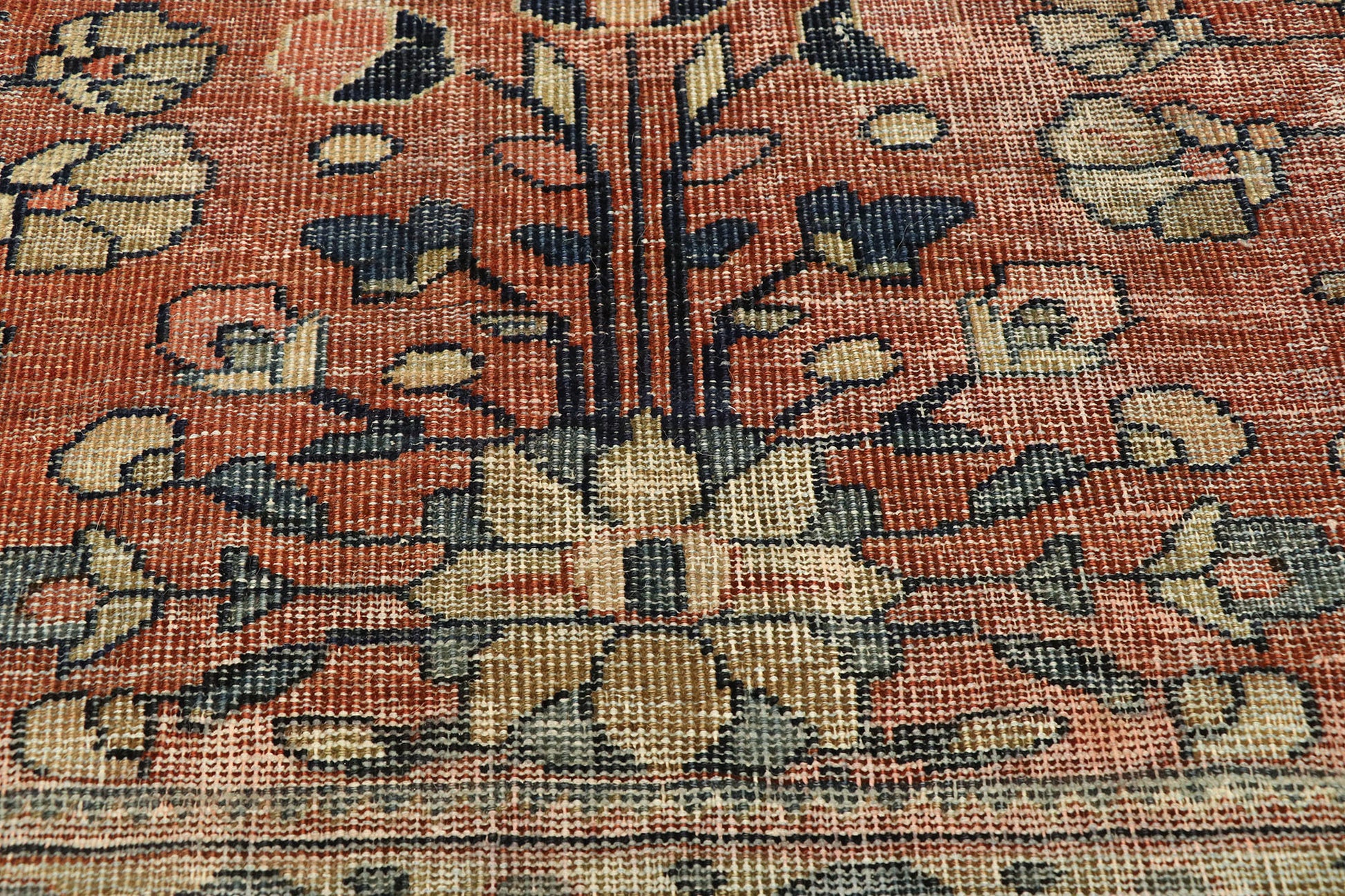 10 x 13 Antique Persian Mahal Rug 76704