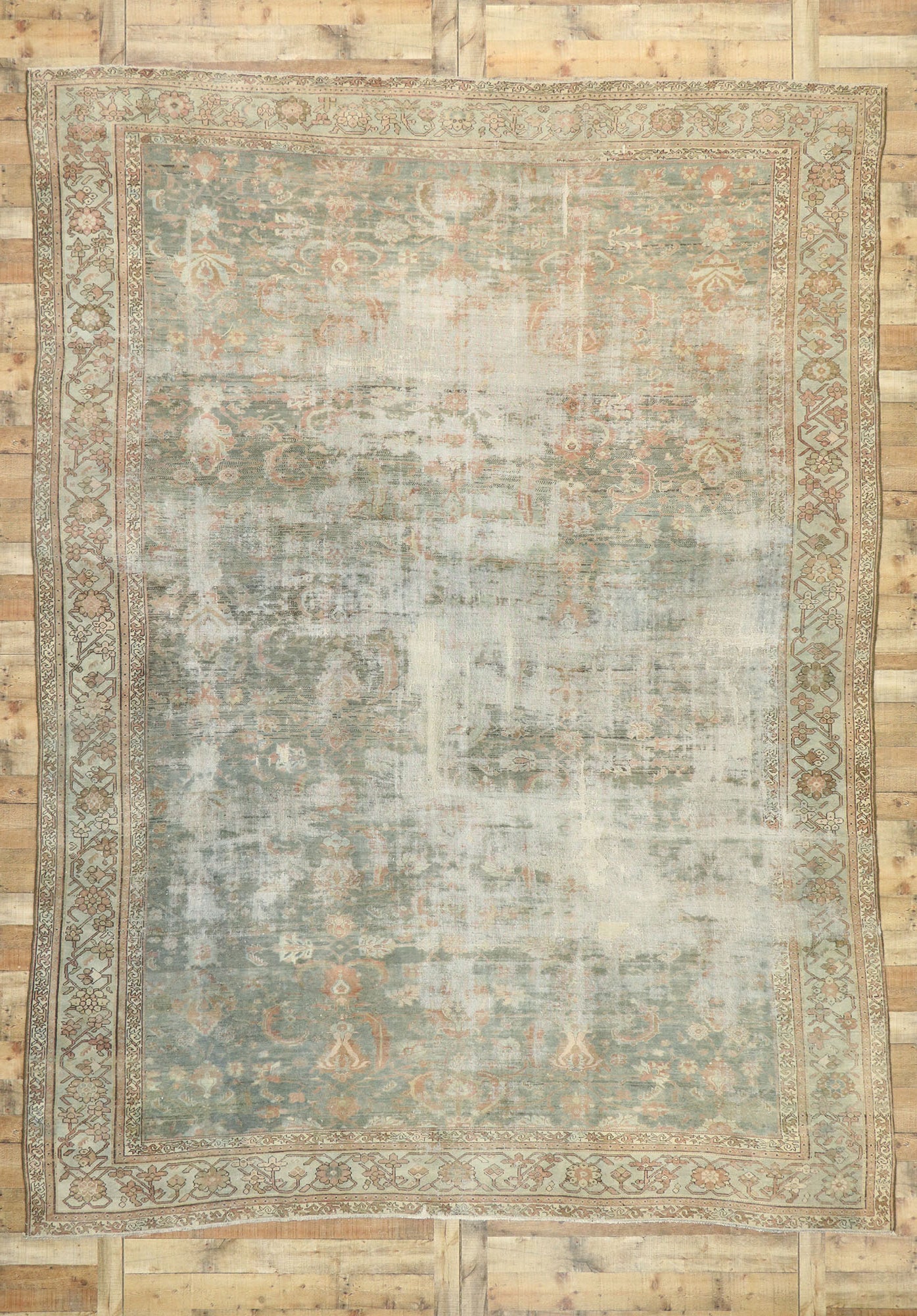 11 x 14 Antique Persian Malayer Rug 76708