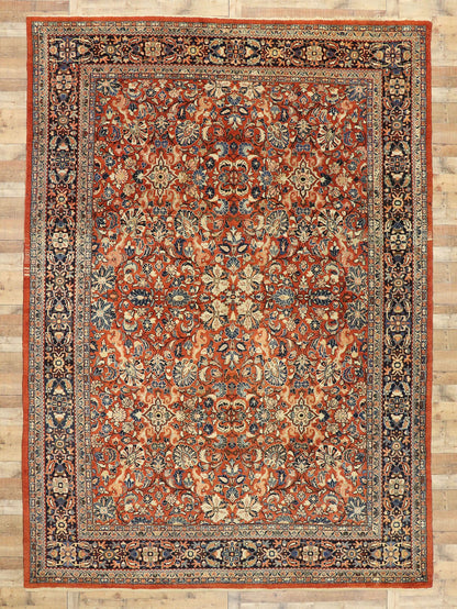 10 x 14 Antique Persian Mahal Rug 76710