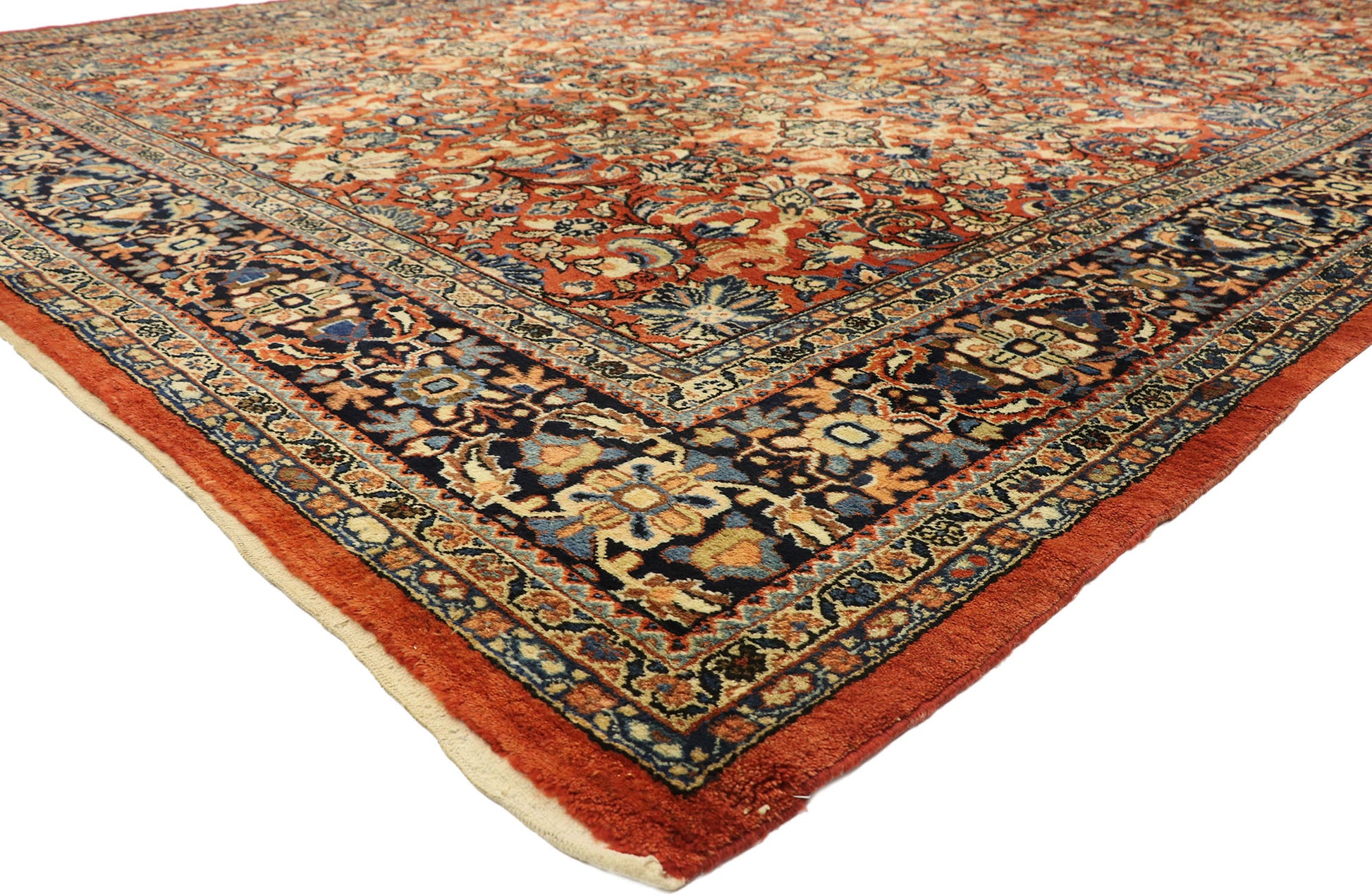 10 x 14 Antique Persian Mahal Rug 76710