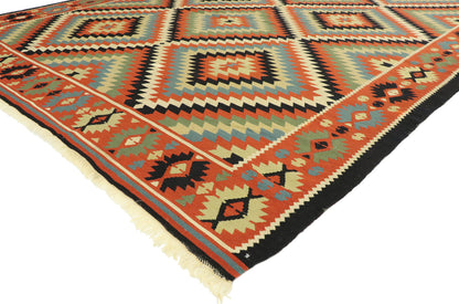 7 x 10 Vintage Turkish Kilim Rug 76713