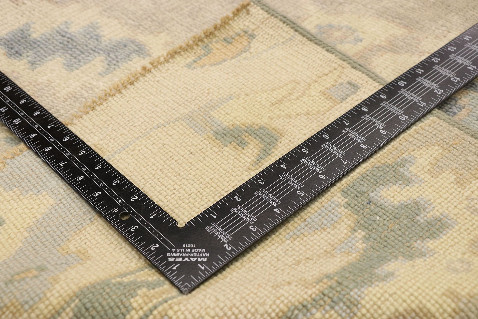 3 x 3 Modern Oushak Wagireh Rug 76716