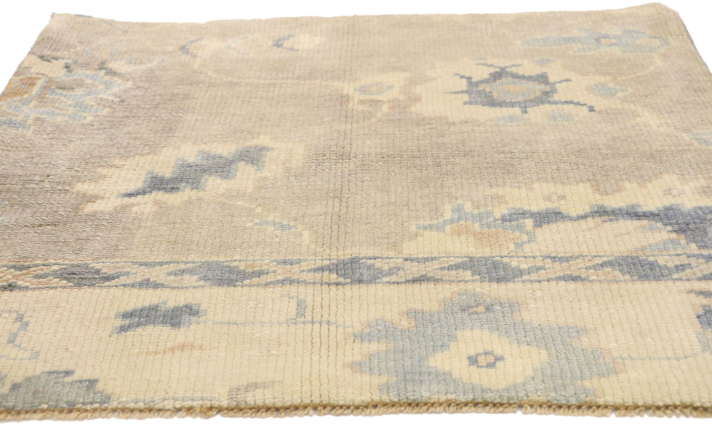 3 x 3 Modern Oushak Wagireh Rug 76716