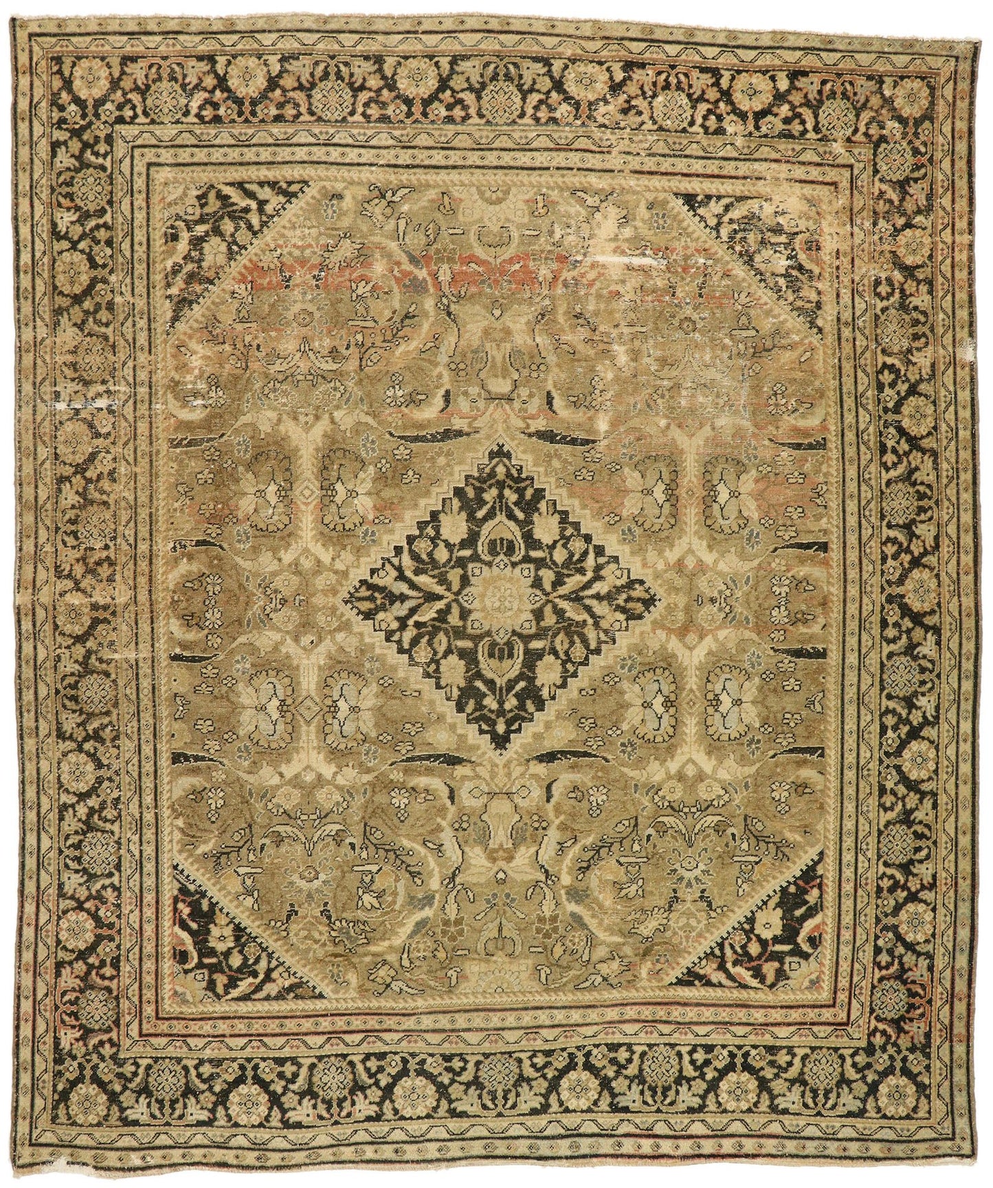 10 x 12 Antique Persian Mahal Rug 76729