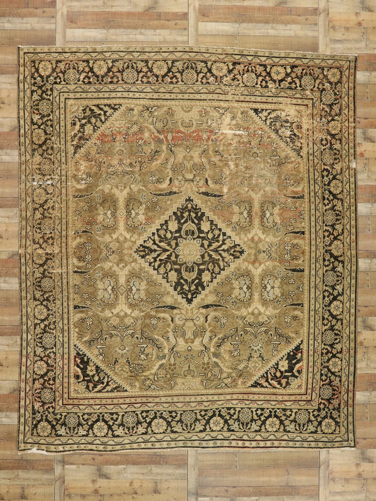 10 x 12 Antique Persian Mahal Rug 76729