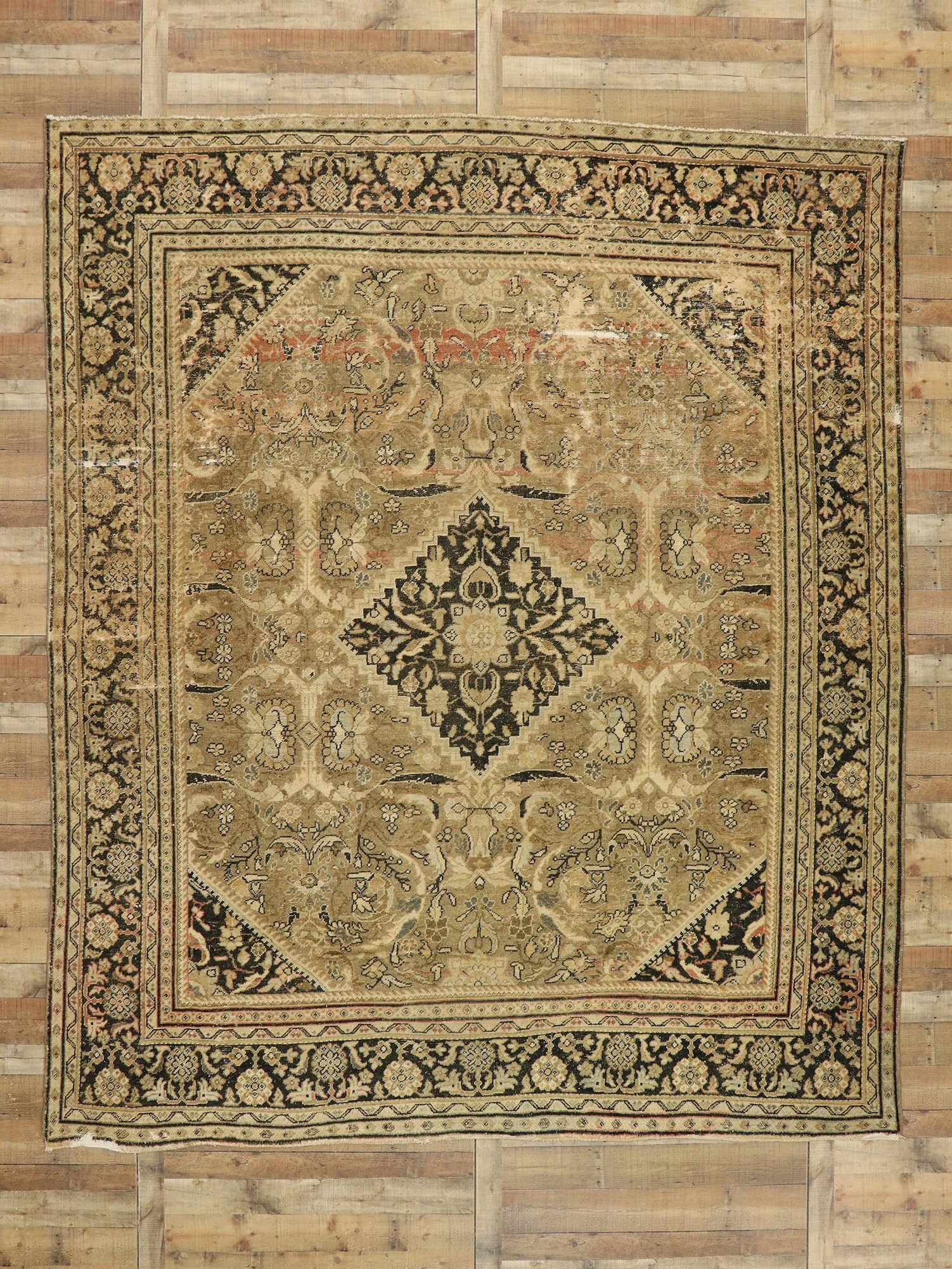 10 x 12 Antique Persian Mahal Rug 76729