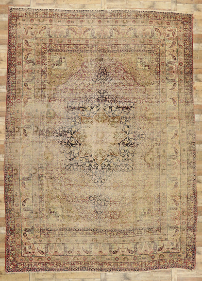 11 x 15 Antique Persian Kermanshah Rug 76730