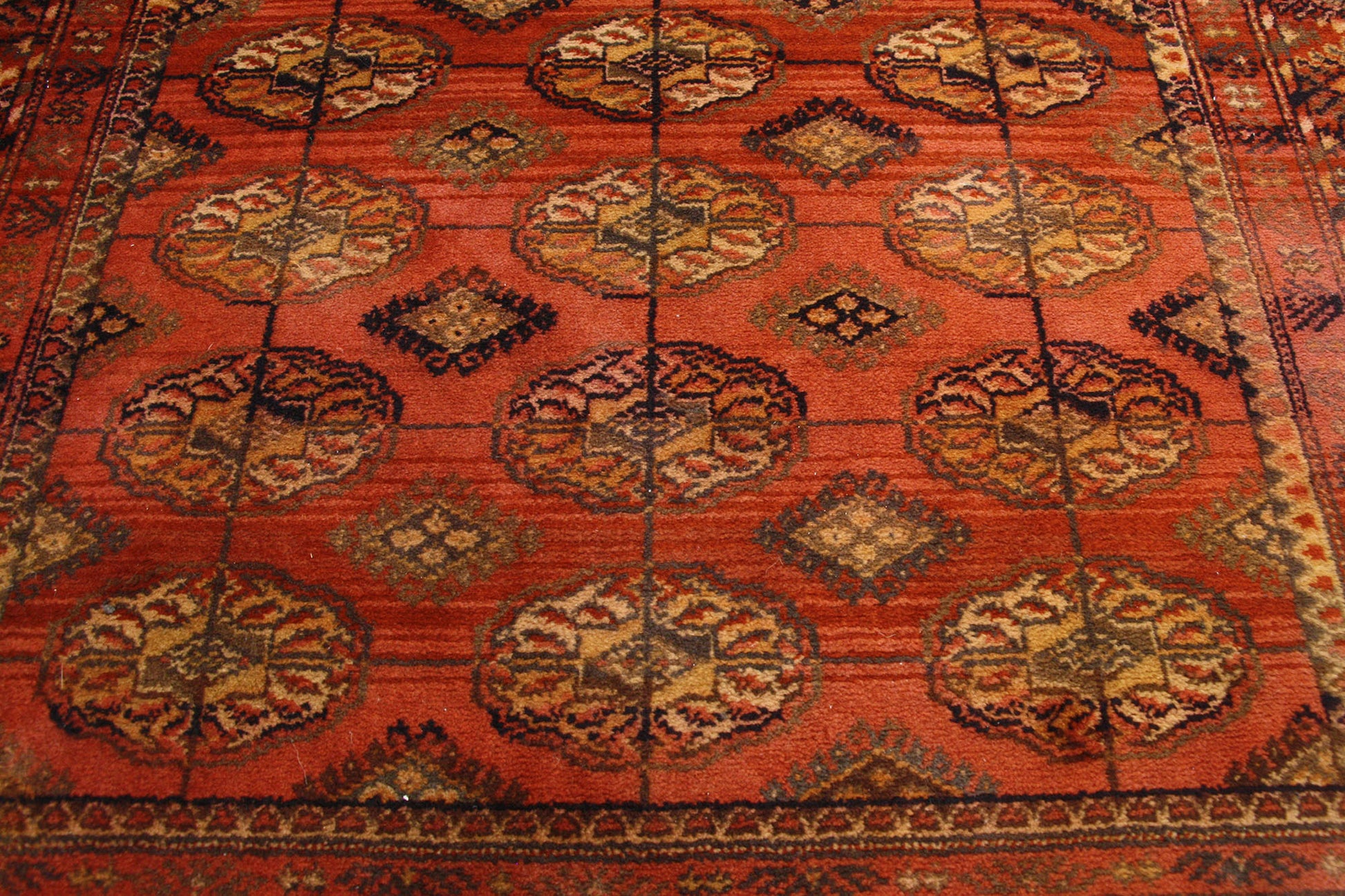 4 x 6 Antique Machine Made European Tekke Rug 76733